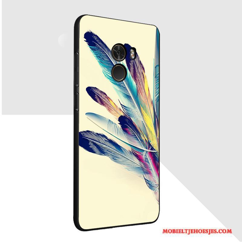 Mi Mix 2 Hoesje Hoes Trend Spotprent Pas Wit Bescherming Anti-fall