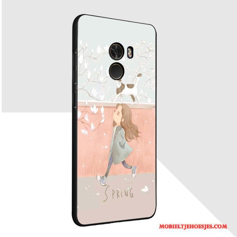 Mi Mix 2 Hoesje Hoes Trend Spotprent Pas Wit Bescherming Anti-fall