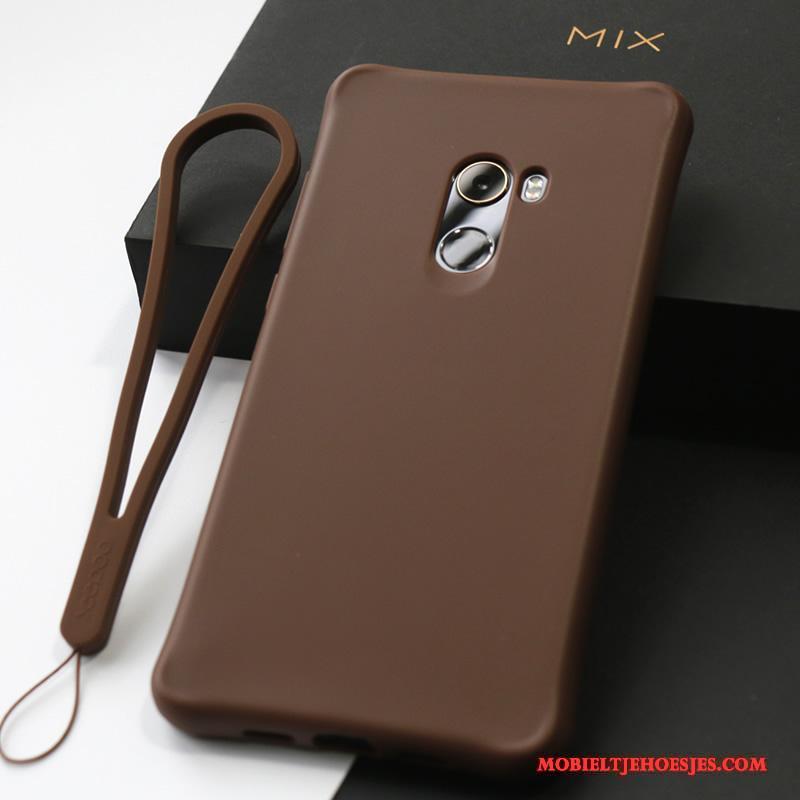 Mi Mix 2 Hoesje Hoes Zacht Anti-fall Mobiele Telefoon Siliconen Ondersteuning Doek