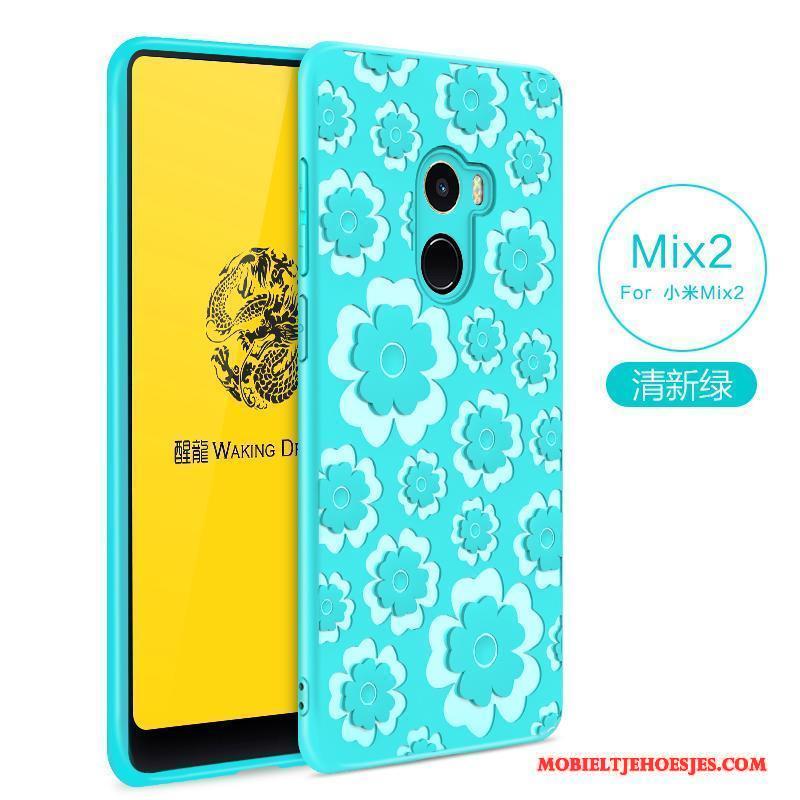 Mi Mix 2 Hoesje Rood Hoes Bescherming Zacht Siliconen Mini Anti-fall