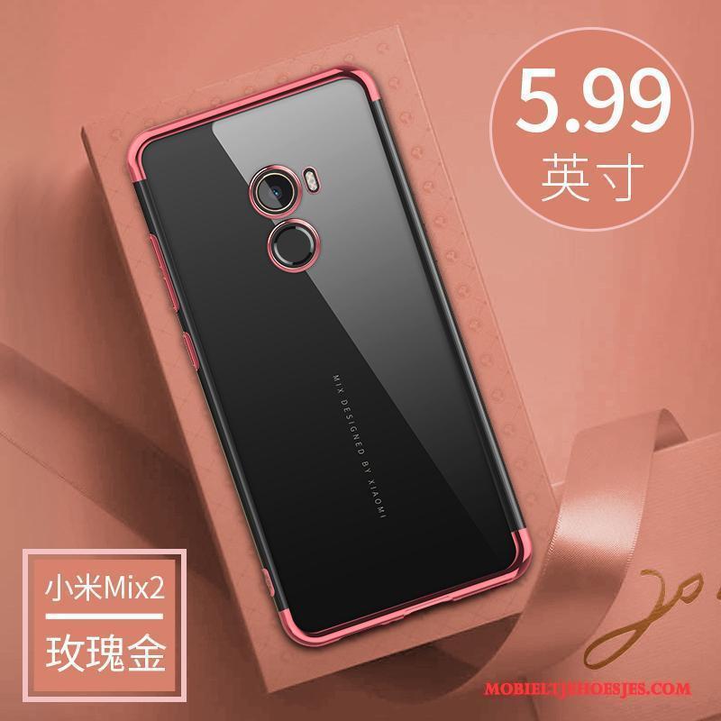 Mi Mix 2 Hoesje Telefoon Blauw Zacht Siliconen Dun Mini All Inclusive