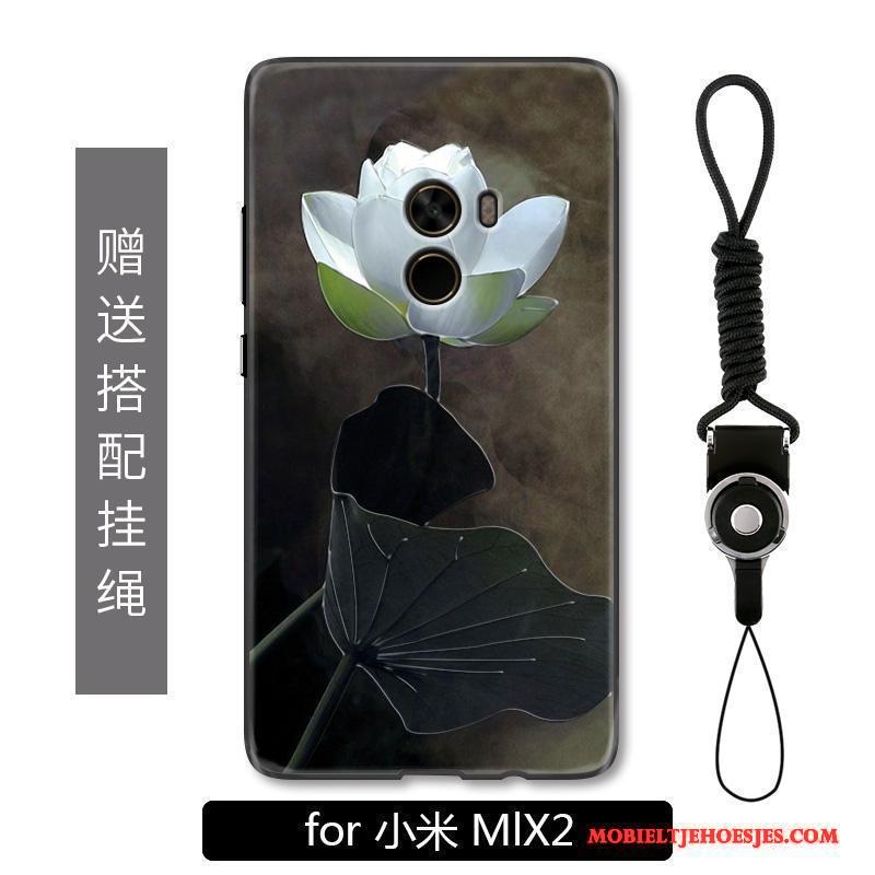 Mi Mix 2 Hoesje Telefoon Eenvoudige Wit Mode Vintage Mobiele Telefoon Hanger