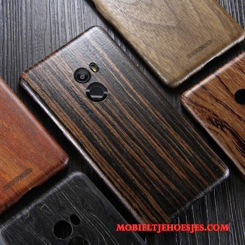 Mi Mix 2 Hout Zwart Trendy Merk Bescherming Hoesje Telefoon Mini Dun