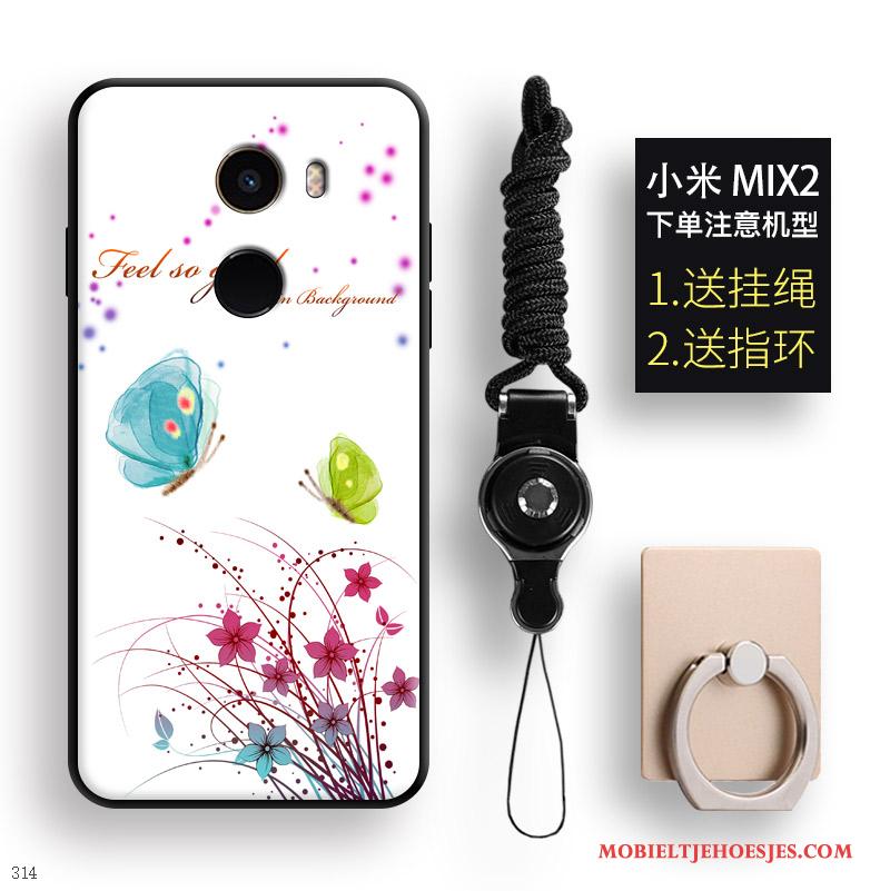 Mi Mix 2 Siliconen Vlinder Hoesje Telefoon Anti-fall Zacht Kleur