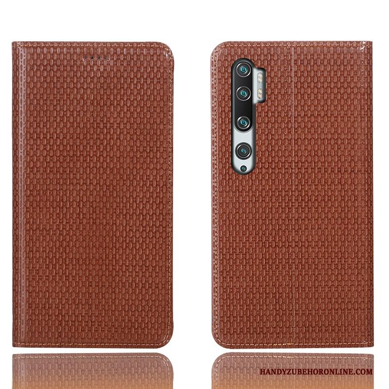 Mi Note 10 Hoesje Leren Etui Bescherming Mini Groen All Inclusive Hoes Patroon