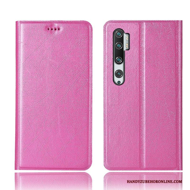 Mi Note 10 Hoesje Zijde Anti-fall Folio Mini Hoes All Inclusive Patroon