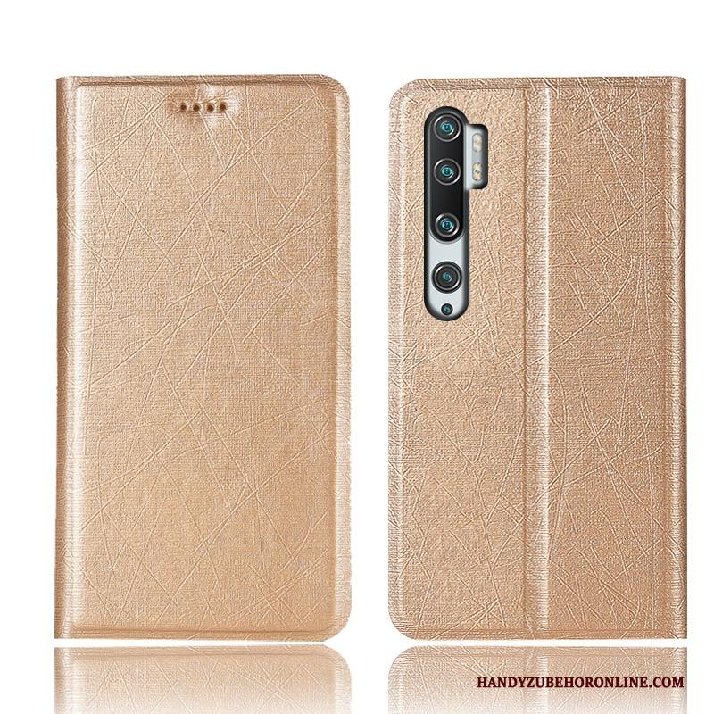 Mi Note 10 Hoesje Zijde Anti-fall Folio Mini Hoes All Inclusive Patroon