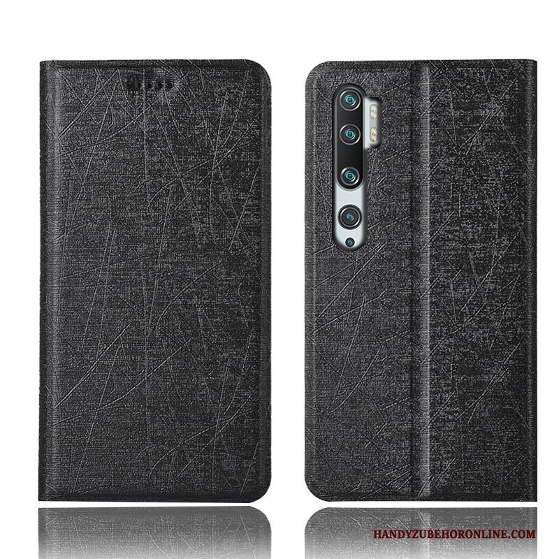 Mi Note 10 Hoesje Zijde Anti-fall Folio Mini Hoes All Inclusive Patroon