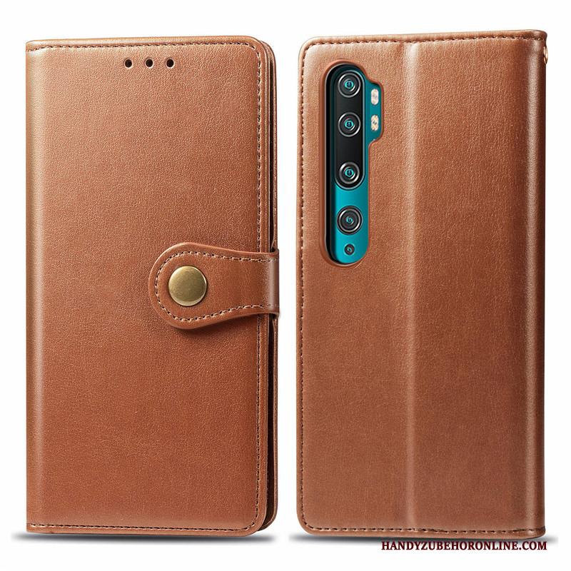 Mi Note 10 Jeugd Hoes Effen Kleur Bescherming Hoesje Telefoon Mini Folio