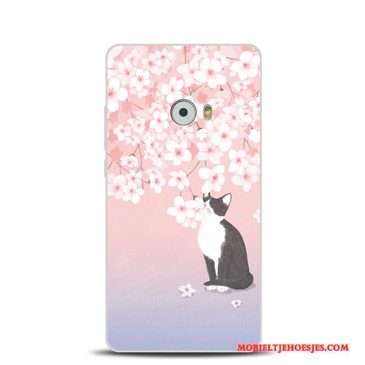 Mi Note 2 Bloemen Kat Hoesje Mini Zacht All Inclusive Telefoon