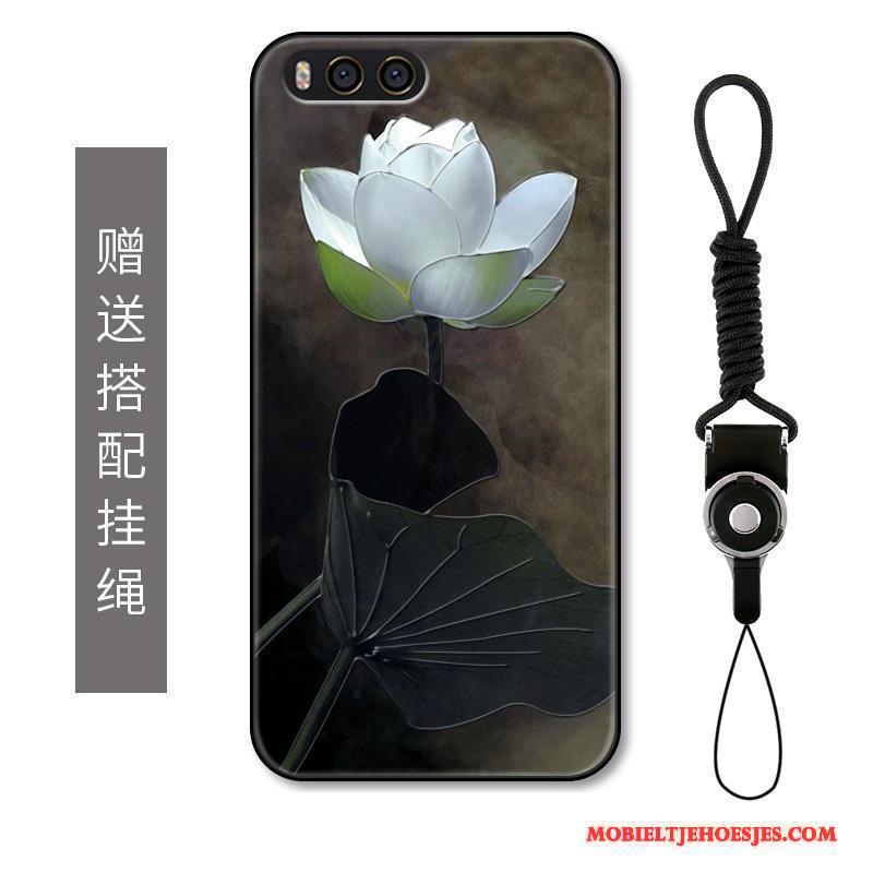 Mi Note 2 Bloemen Luxe Inkt Hoesje Telefoon Kunst Chinese Stijl Bescherming