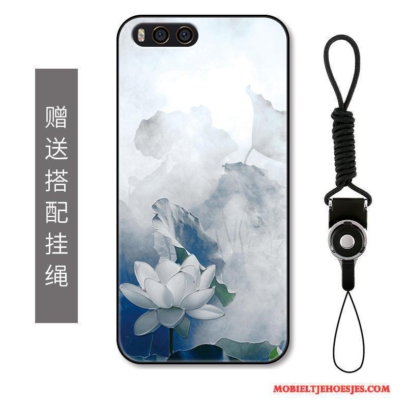 Mi Note 2 Bloemen Luxe Inkt Hoesje Telefoon Kunst Chinese Stijl Bescherming