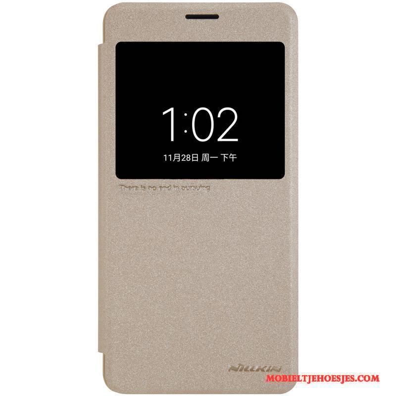 Mi Note 2 Hoes Mobiele Telefoon Bescherming Hoesje Folio Mini Goud