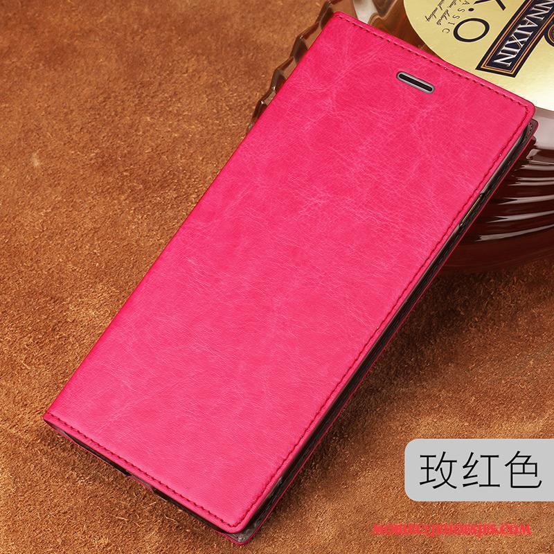Mi Note 2 Hoesje Bruin Dun Mini Folio Anti-fall Eenvoudige Bescherming
