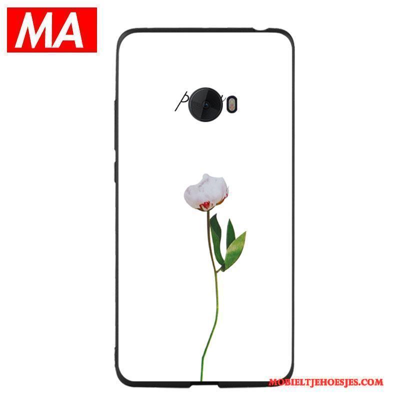 Mi Note 2 Hoesje Eenvoudige Pioen Bloemen Groen Siliconen Persoonlijk Mini