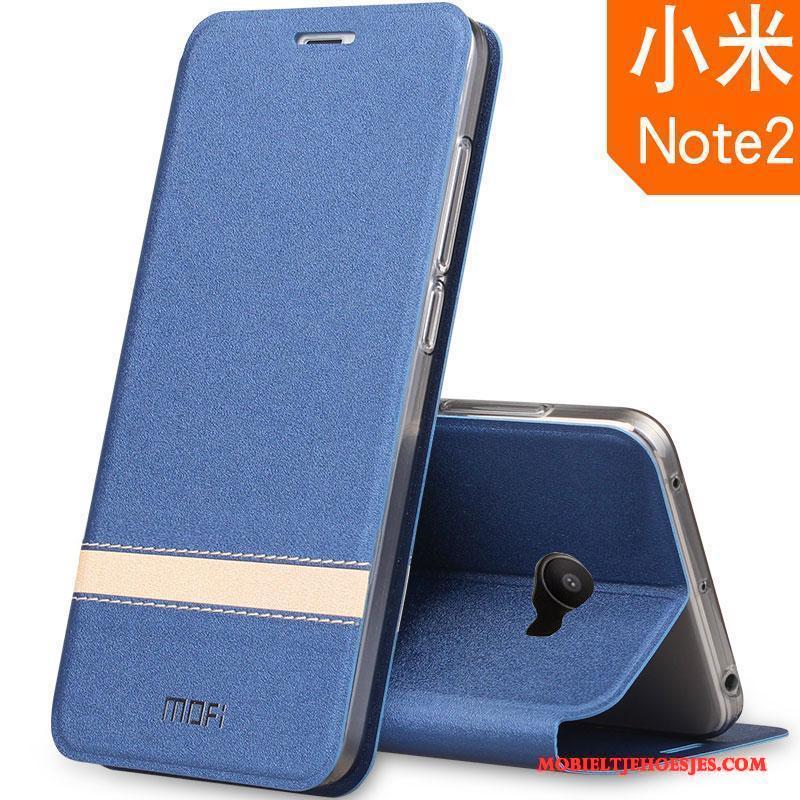 Mi Note 2 Hoesje Telefoon Bescherming Clamshell All Inclusive Leren Etui Trend Anti-fall