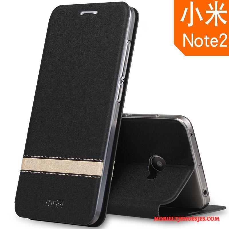 Mi Note 2 Hoesje Telefoon Bescherming Clamshell All Inclusive Leren Etui Trend Anti-fall