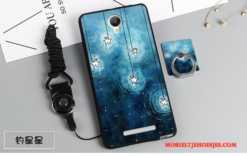 Mi Note 2 Hoesje Telefoon Blauw Zacht Hanger Rood Mini Anti-fall