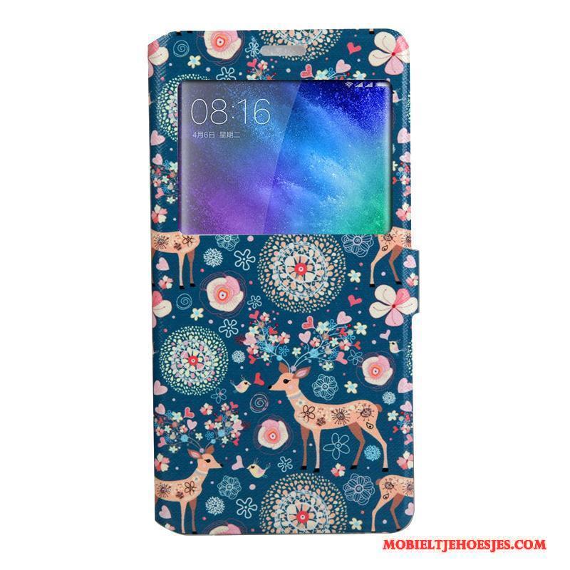 Mi Note 2 Hoesje Zacht Spotprent Bescherming Hoes Geschilderd Roze Trend