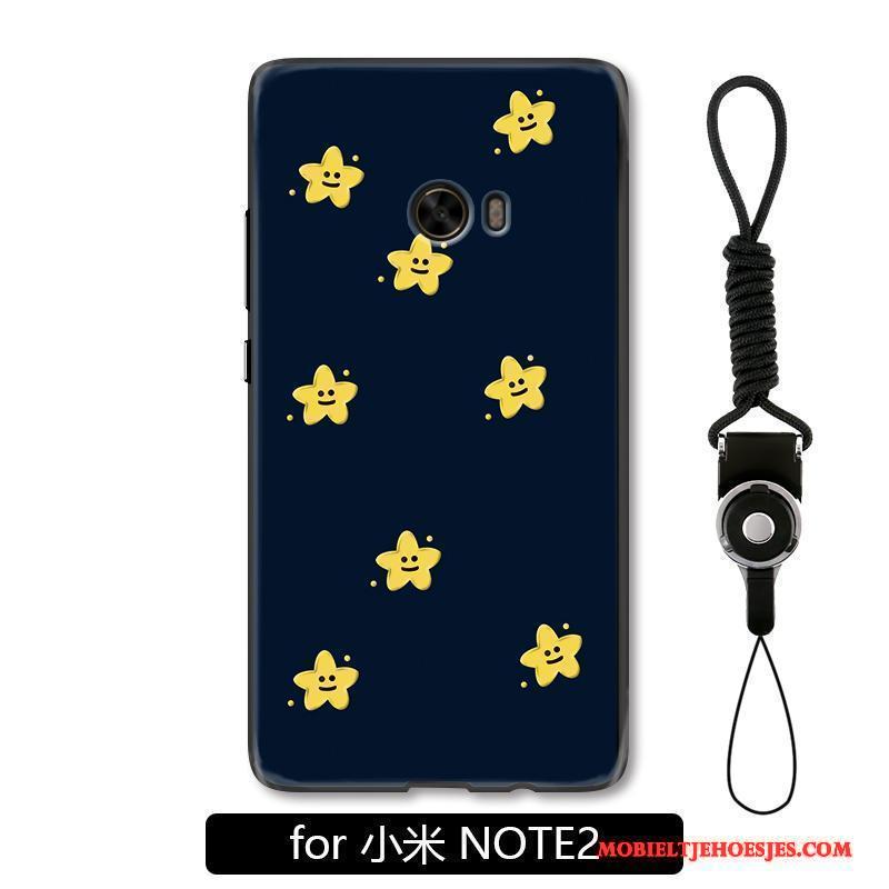 Mi Note 2 Mini Hoesje Telefoon Bescherming Blauw Spotprent Hanger Handbeschilderde