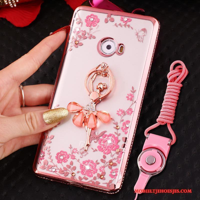 Mi Note 2 Ring Hoes Siliconen Zacht Hoesje Telefoon Roze All Inclusive