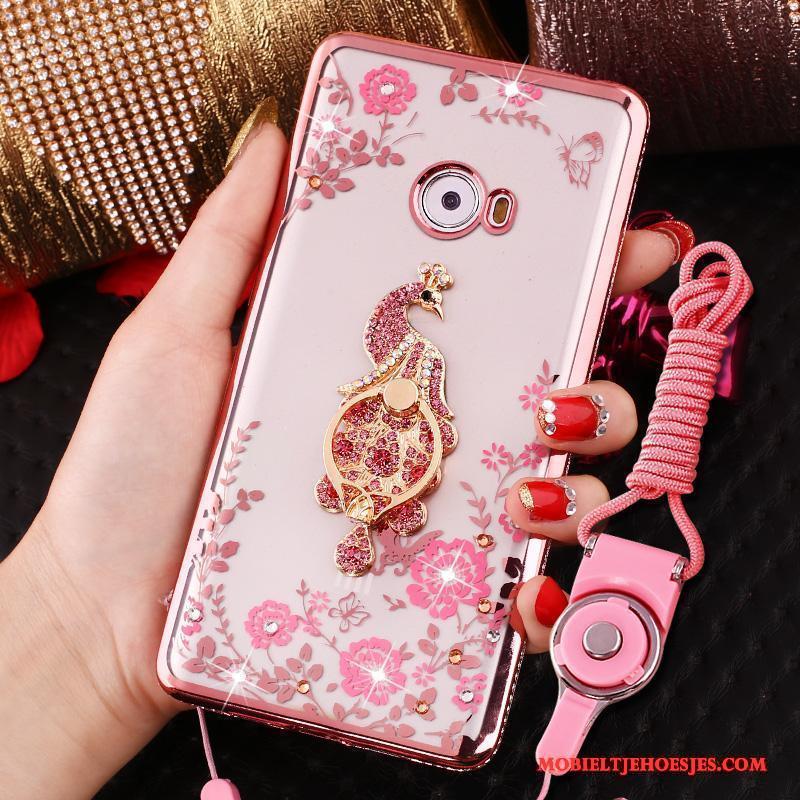 Mi Note 2 Ring Hoes Siliconen Zacht Hoesje Telefoon Roze All Inclusive