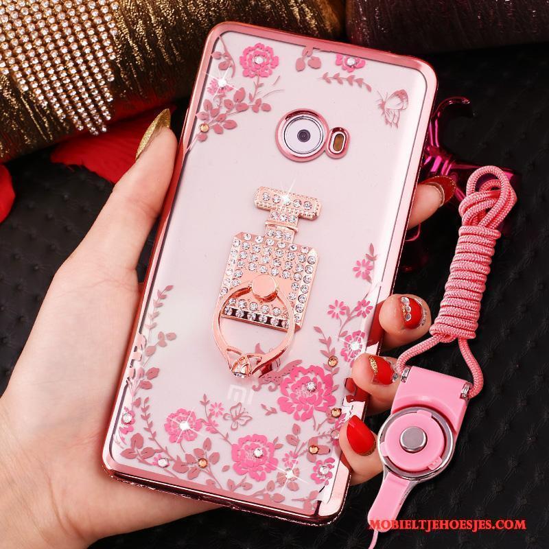 Mi Note 2 Ring Hoes Siliconen Zacht Hoesje Telefoon Roze All Inclusive