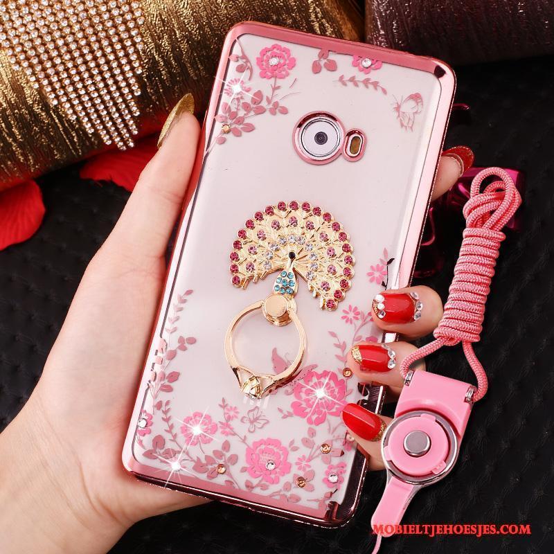 Mi Note 2 Ring Hoes Siliconen Zacht Hoesje Telefoon Roze All Inclusive