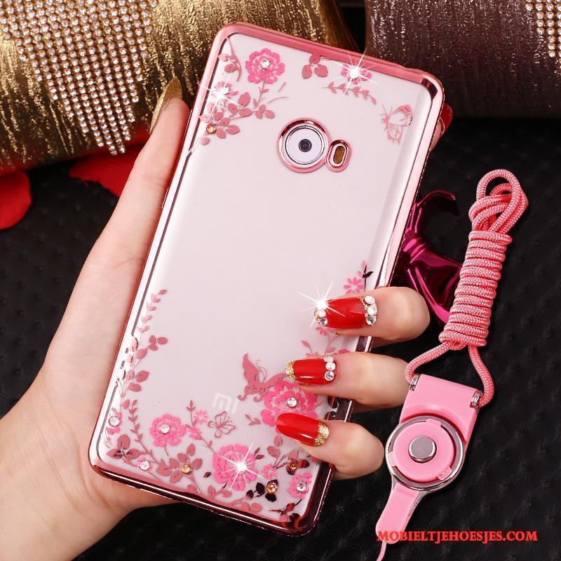 Mi Note 2 Ring Hoes Siliconen Zacht Hoesje Telefoon Roze All Inclusive