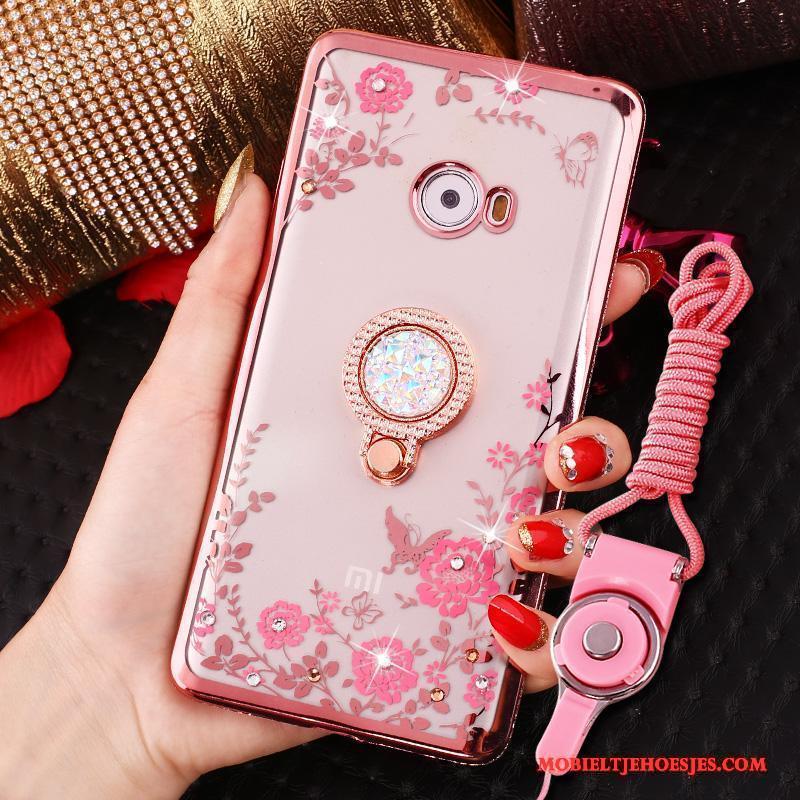 Mi Note 2 Ring Hoes Siliconen Zacht Hoesje Telefoon Roze All Inclusive