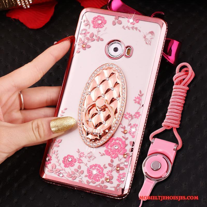 Mi Note 2 Ring Hoes Siliconen Zacht Hoesje Telefoon Roze All Inclusive