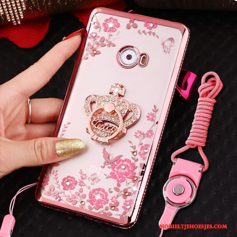 Mi Note 2 Ring Hoes Siliconen Zacht Hoesje Telefoon Roze All Inclusive