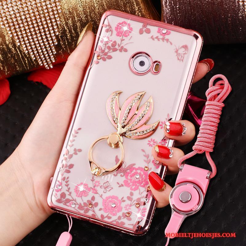 Mi Note 2 Ring Hoes Siliconen Zacht Hoesje Telefoon Roze All Inclusive