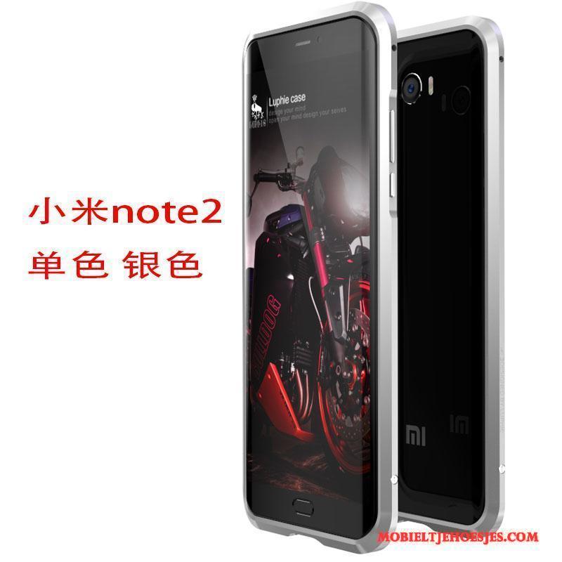 Mi Note 2 Rood Bescherming Hoesje Telefoon Omlijsting Metaal Mini Mobiele Telefoon