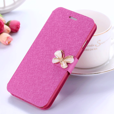 Mi Note 2 Roze Leren Etui Mini Hoesje Telefoon Anti-fall Clamshell Bescherming