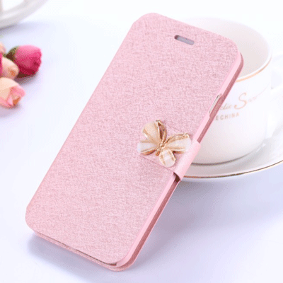 Mi Note 2 Roze Leren Etui Mini Hoesje Telefoon Anti-fall Clamshell Bescherming