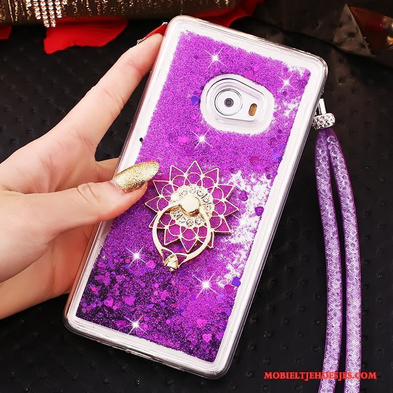 Mi Note 2 Siliconen Hoes Hoesje Telefoon Purper Mini Drijfzand Anti-fall