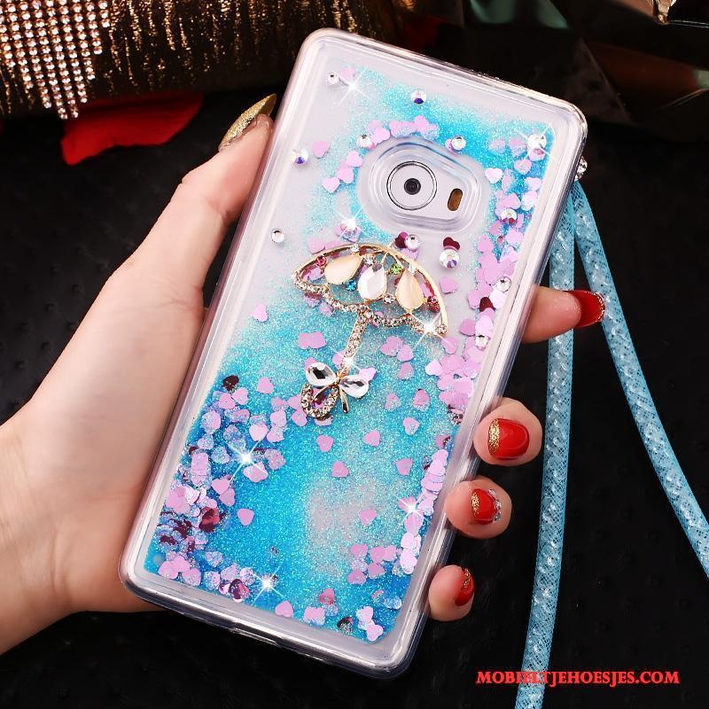 Mi Note 2 Siliconen Hoes Hoesje Telefoon Purper Mini Drijfzand Anti-fall