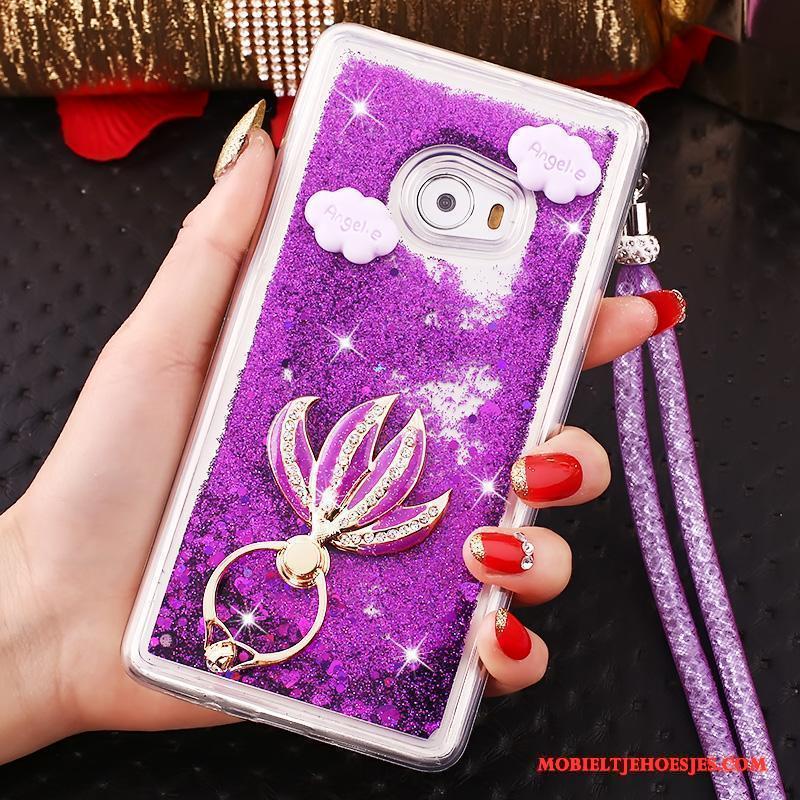 Mi Note 2 Siliconen Hoes Hoesje Telefoon Purper Mini Drijfzand Anti-fall