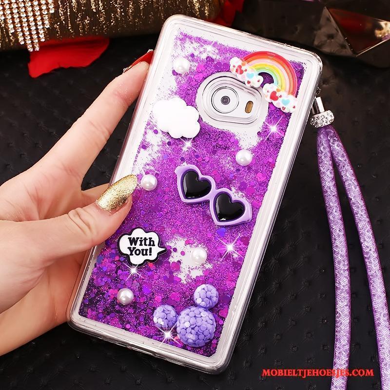 Mi Note 2 Siliconen Hoes Hoesje Telefoon Purper Mini Drijfzand Anti-fall