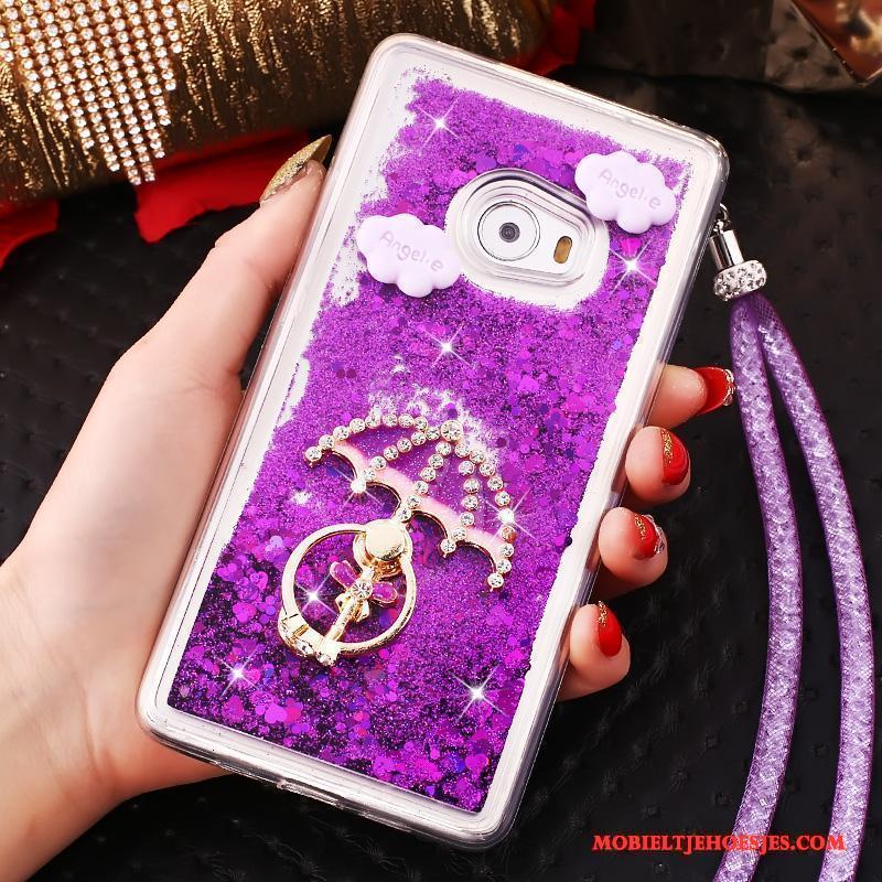 Mi Note 2 Siliconen Hoes Hoesje Telefoon Purper Mini Drijfzand Anti-fall