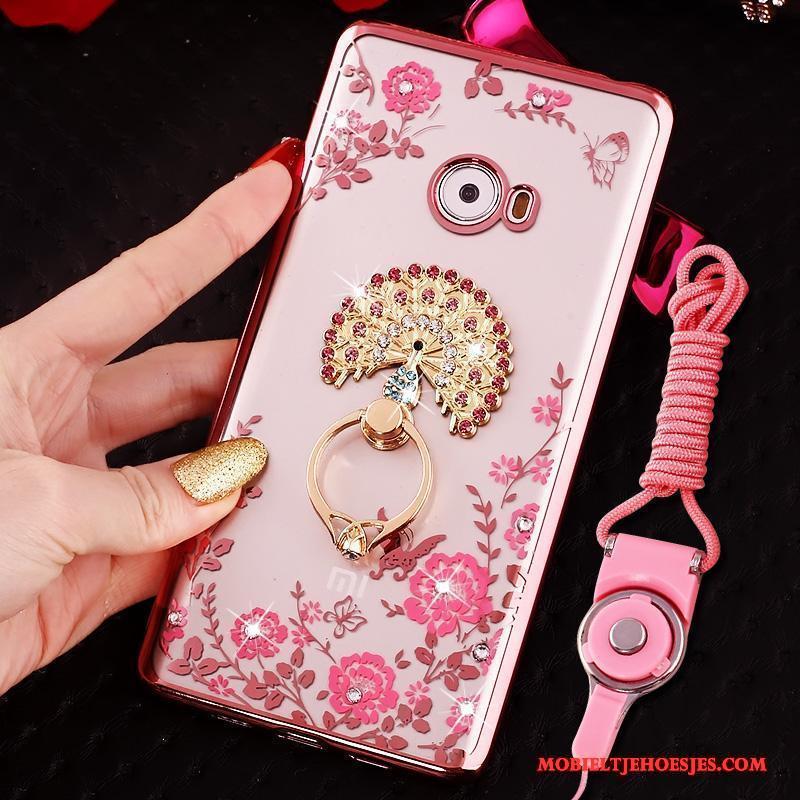 Mi Note 2 Siliconen Hoesje Telefoon Mini Anti-fall Zacht Bescherming Roze