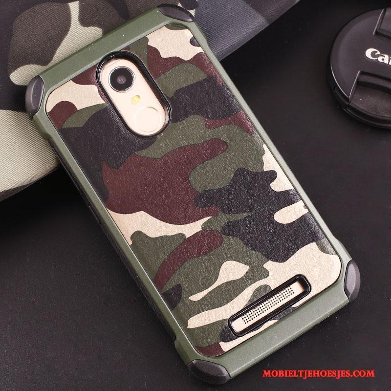Mi Note 3 Camouflage Hoesje Telefoon Rood Mini Bescherming Groen Zacht