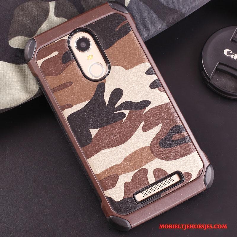 Mi Note 3 Camouflage Hoesje Telefoon Rood Mini Bescherming Groen Zacht