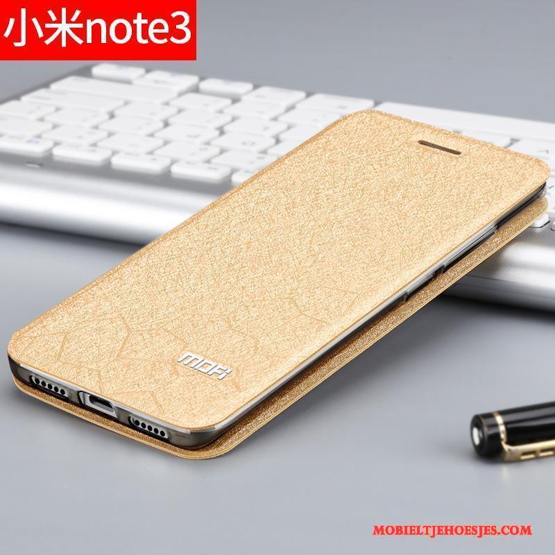 Mi Note 3 Hoesje Siliconen Folio All Inclusive Mini Hoes Leren Etui Bescherming