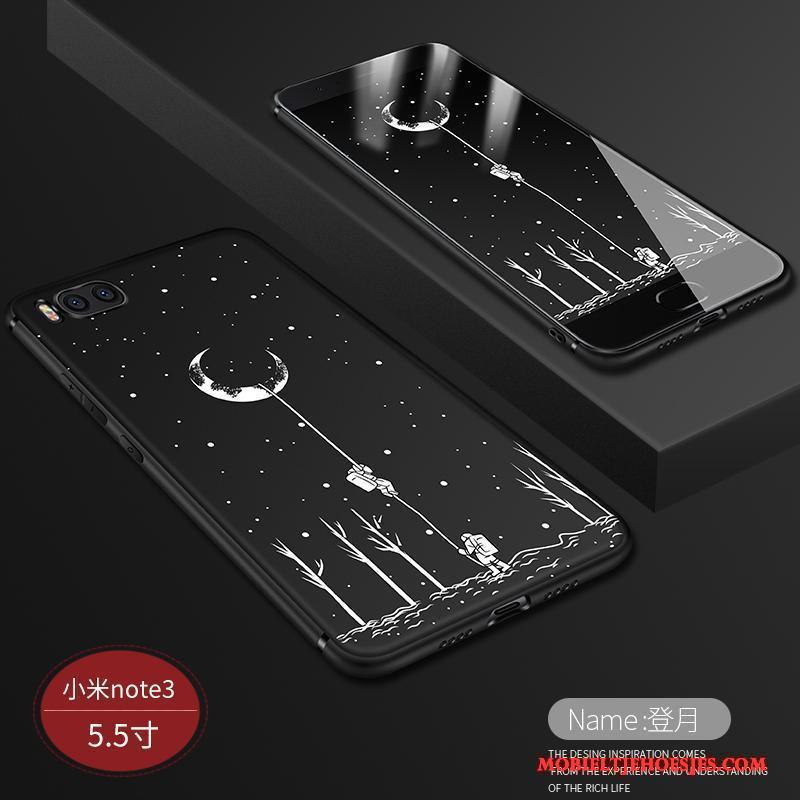 Mi Note 3 Hoesje Trendy Merk Bescherming Schrobben Scheppend Telefoon Siliconen