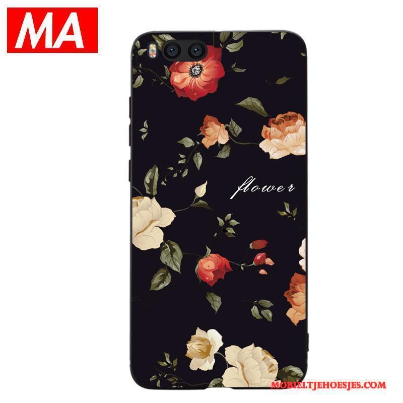 Mi Note 3 Siliconen Bloemen Trend Mini Hoes Hoesje Telefoon Bescherming