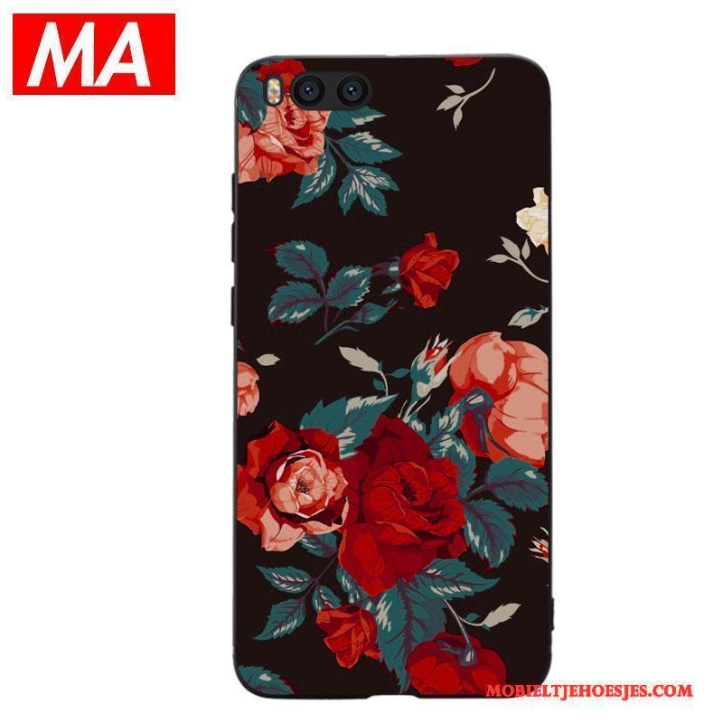 Mi Note 3 Siliconen Bloemen Trend Mini Hoes Hoesje Telefoon Bescherming