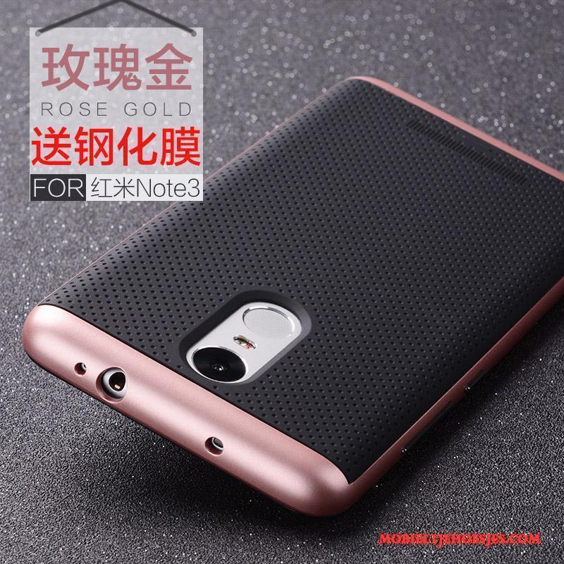 Mi Note 3 Zacht Siliconen Hoes Hoesje Telefoon Roze Trendy Merk Anti-fall