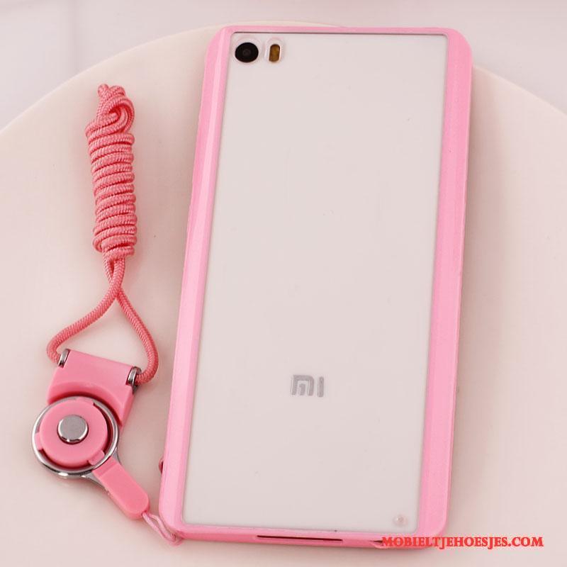 Mi Note Bescherming Hanger Mini Siliconen Roze Ondersteuning Hoesje